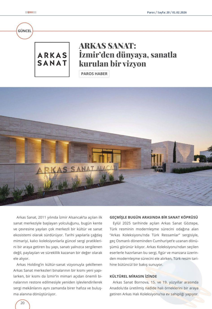 Arkas Sanat: İzmir'den Dünyaya Sanatla Kurulan Bir Vizyon