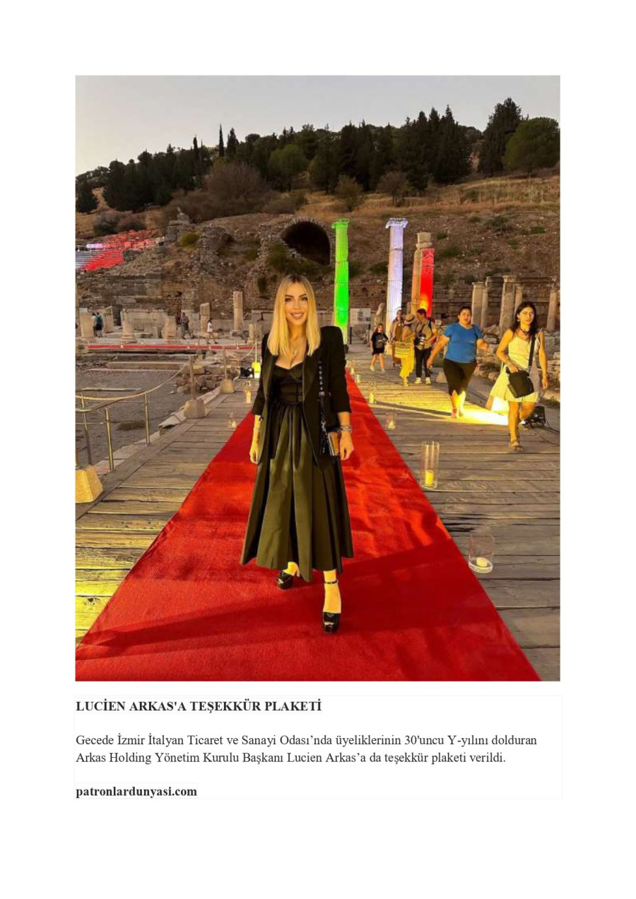 Merve Arkas Ve Eşi Lucien Arkas Efes Antik Kenti'ndeki Özel Davete Katıldı