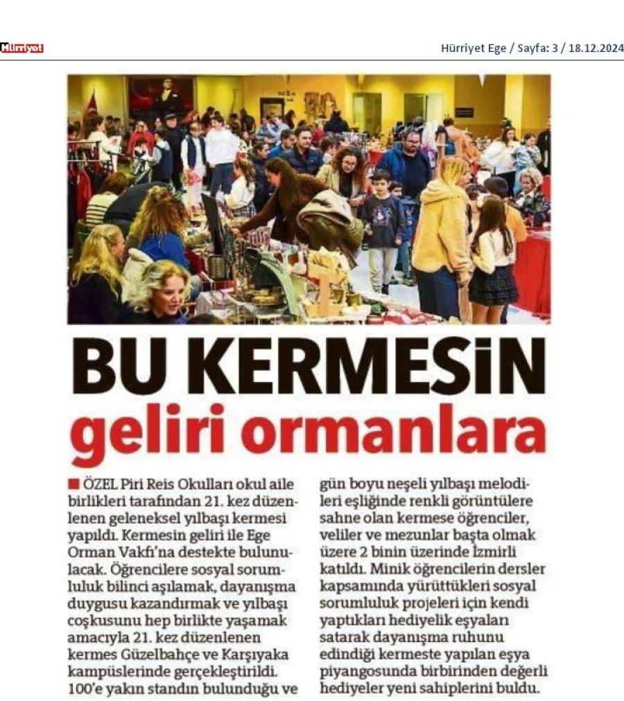 Bu kermesin geliri ormanlara 