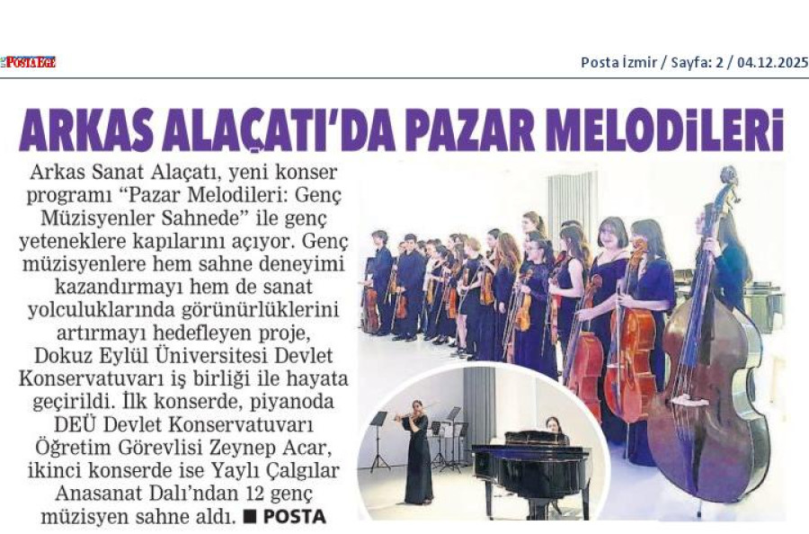 Arkas Alaçatı'da Pazar Melodileri