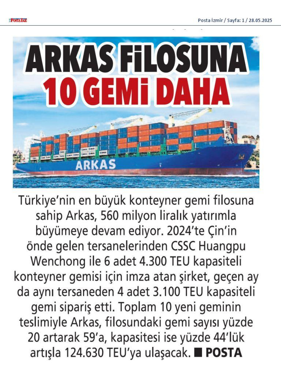 Arkas Filosuna 10 Gemi Daha