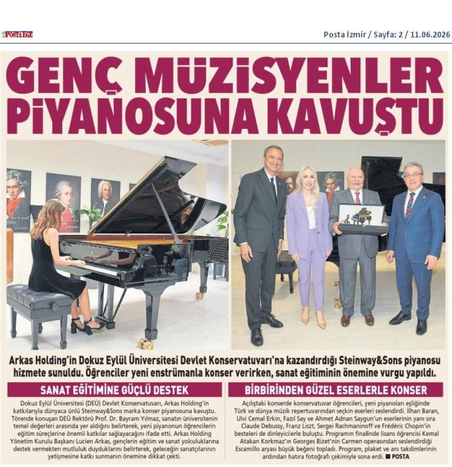 Arkas'tan Gençlere Piyano