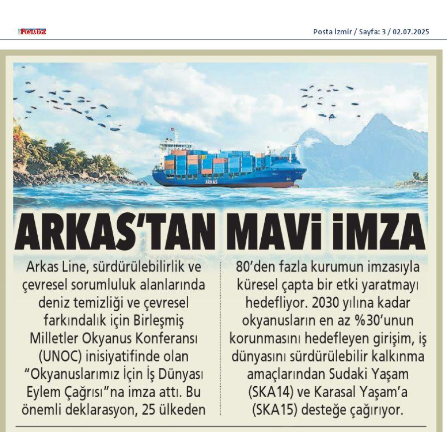 Arkas'tan Mavi İmza