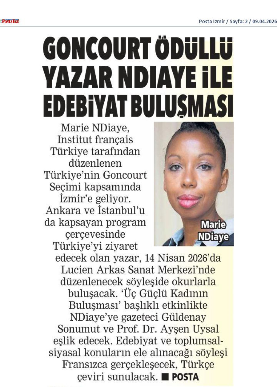 Goncourt Ödüllü Yazar Ndiaye İle Edebiyat Buluşması