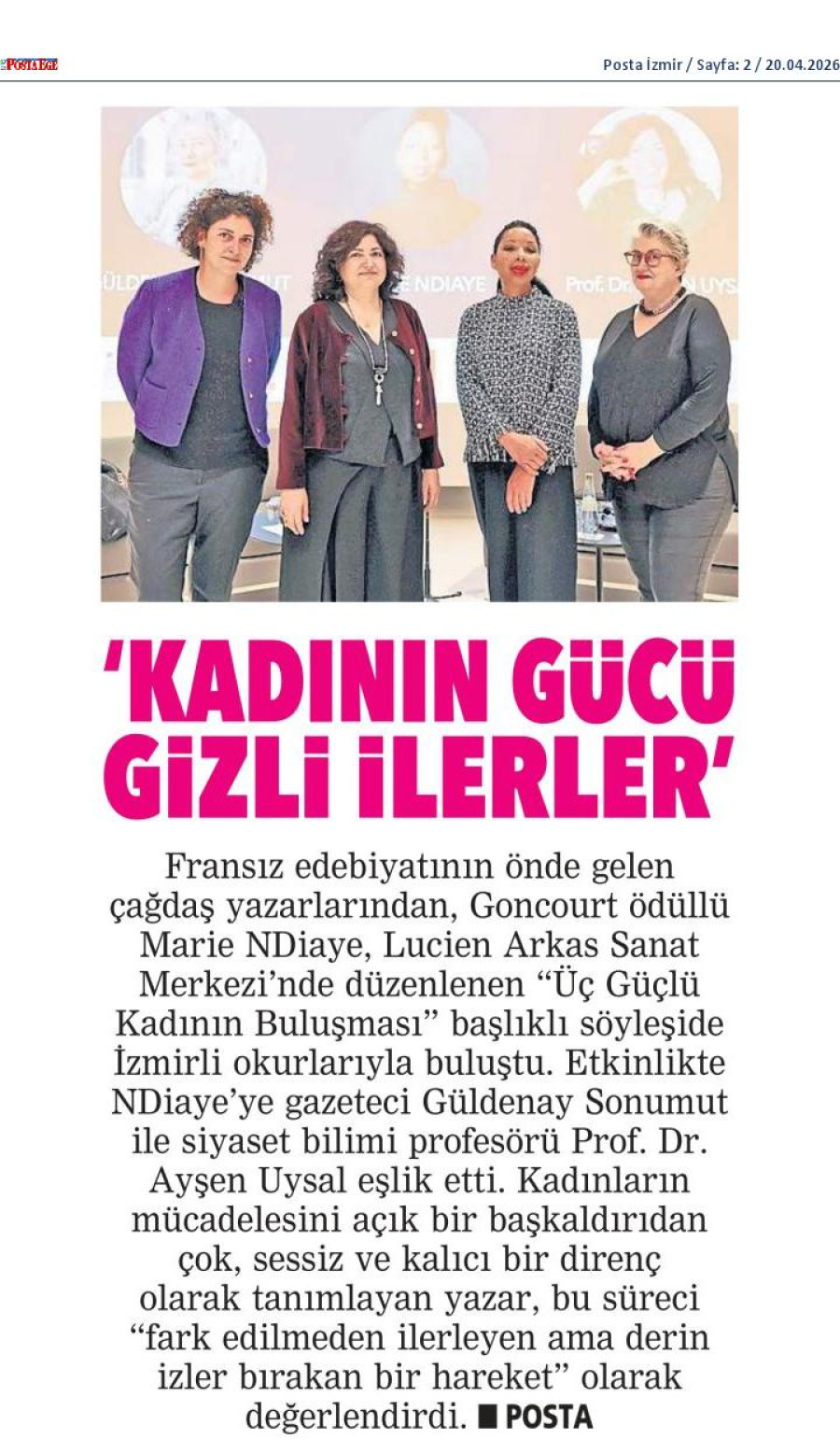 Kadının Gücü Gizli İlerler