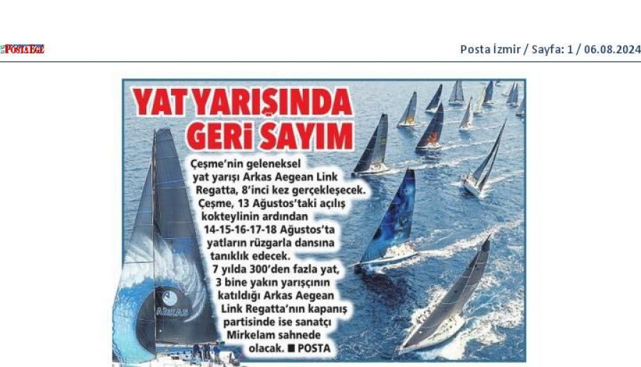 Yat Yarışında Geri Sayım