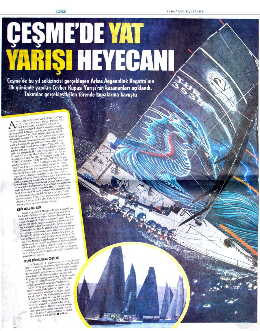 Çeşme'de yat yarışı heyecanı