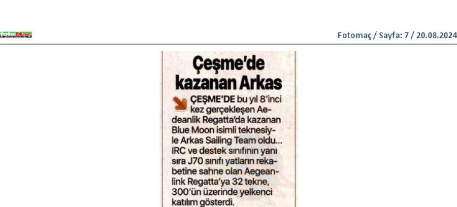 Çeşme'de kazanan Arkas