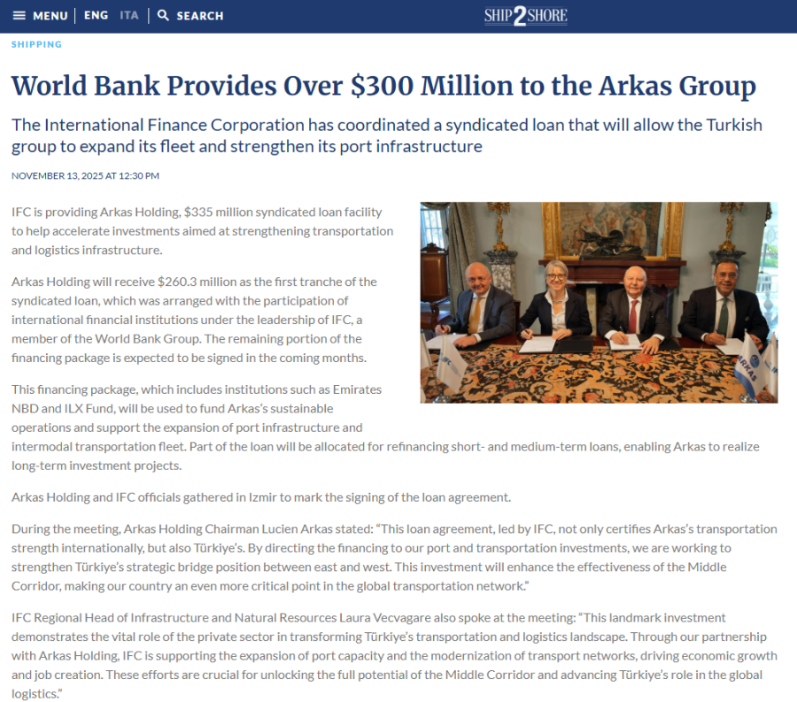 World Bank Provides Over $300 Million to the Arkas Group