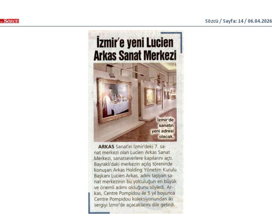 İzmir'e Yeni Lucien Arkas Sanat Merkezi