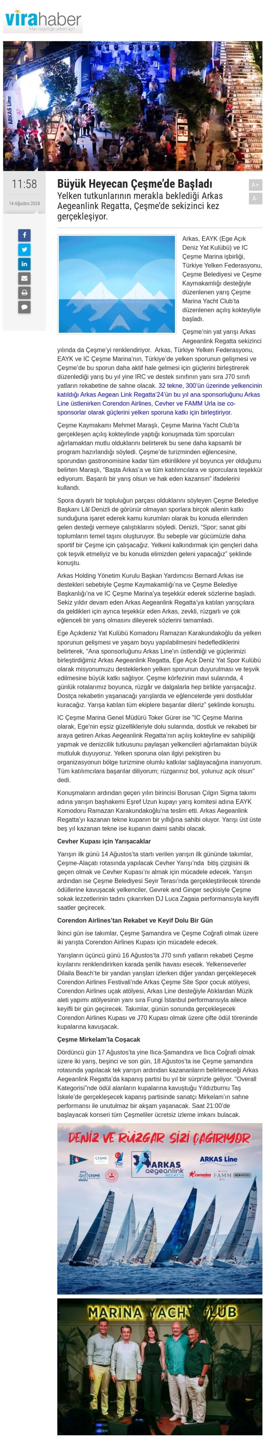 Büyük heyecan Çeşme'de başladı