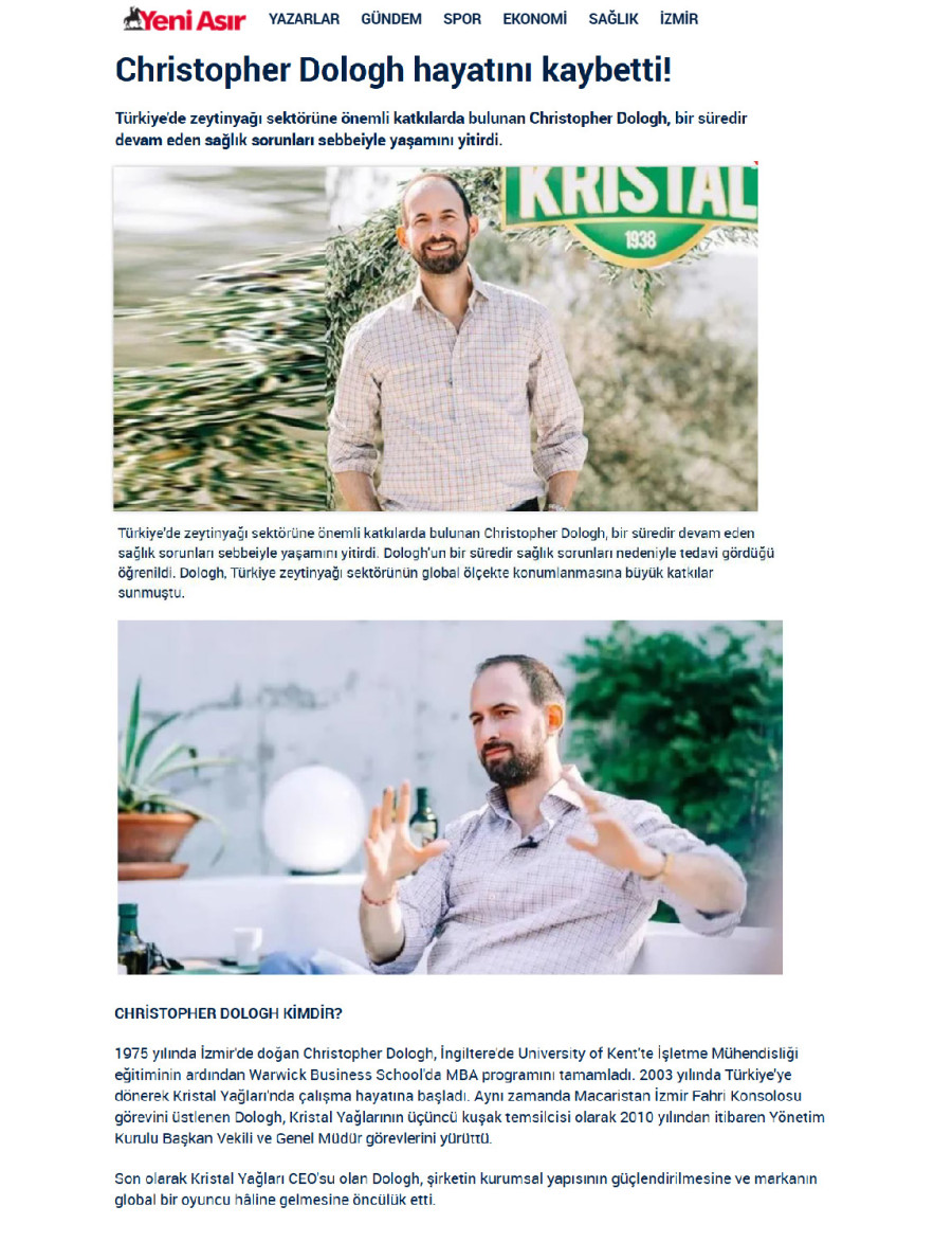 Christopher Dologh Hayatını Kaybetti