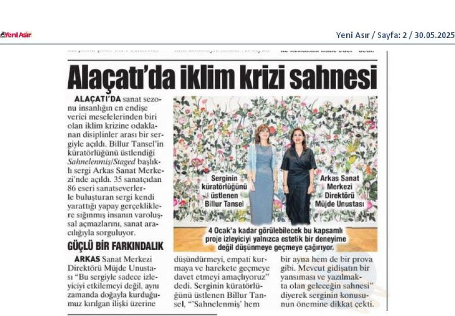 Alaçatı'da İklim Krizi Sahnesi