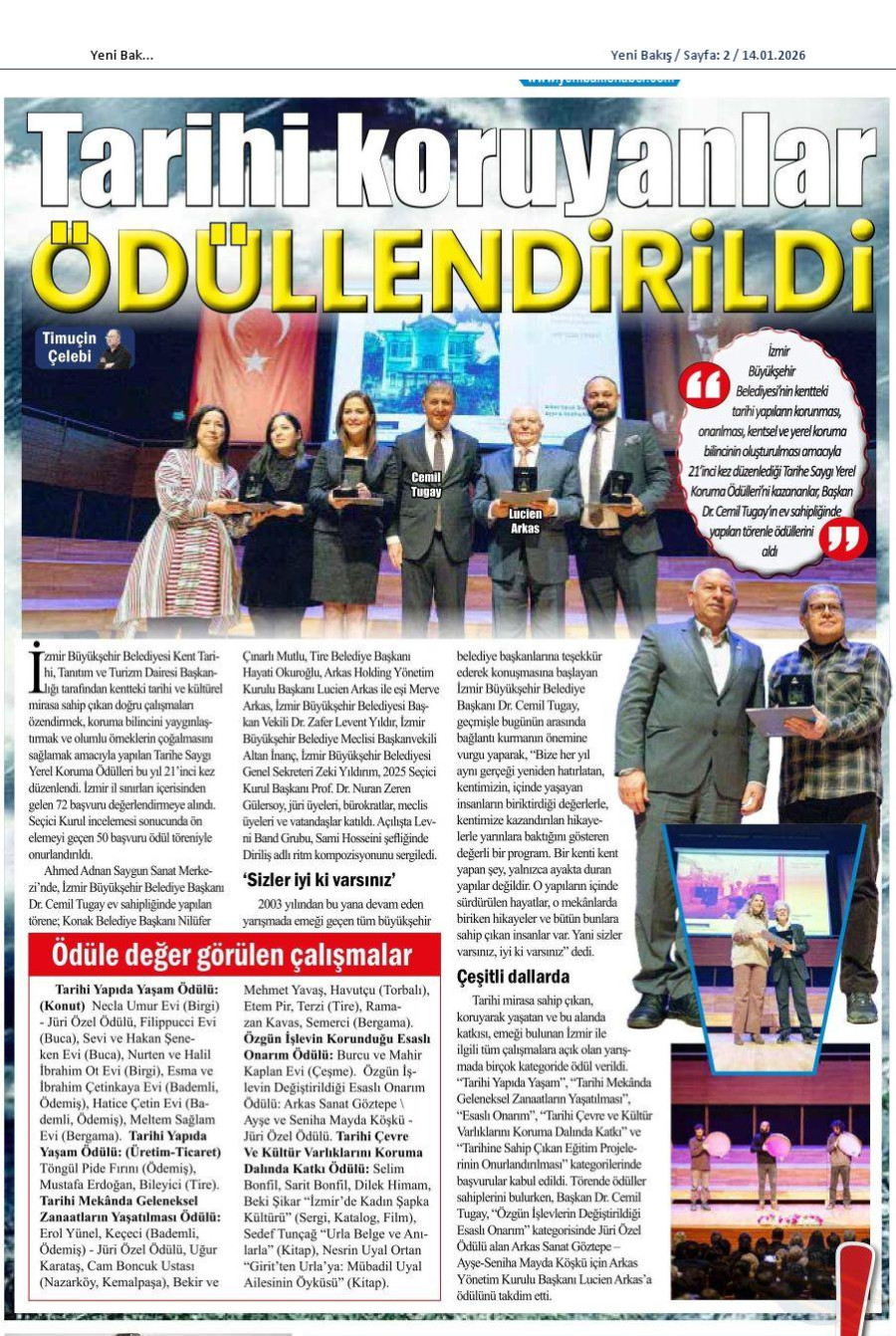 Tarihi Koruyanlar Ödüllendirildi