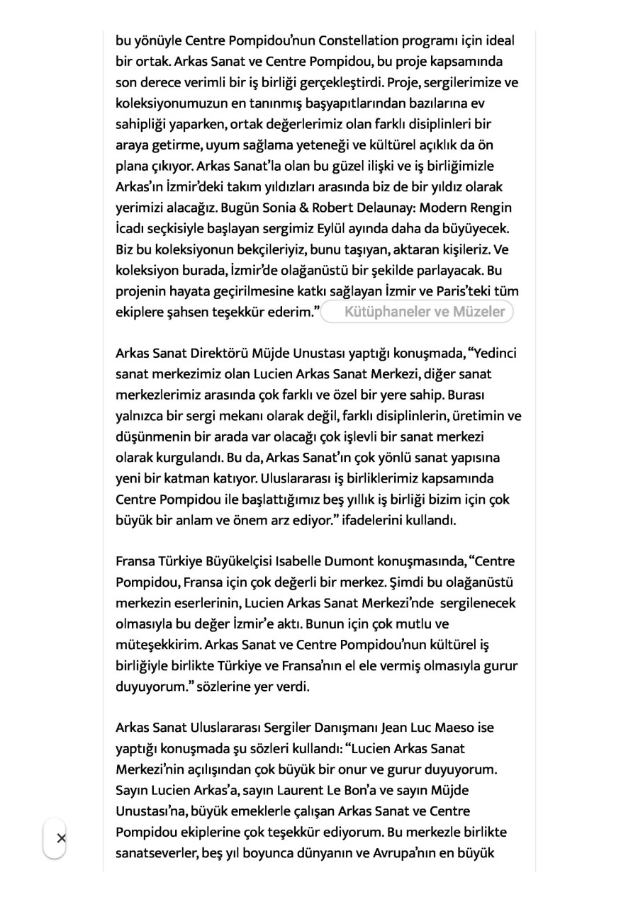 Lucien Arkas Sanat Merkezi Kapılarını Açtı