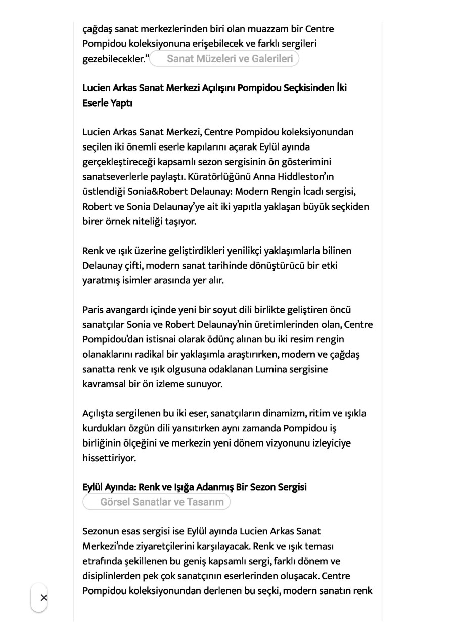 Lucien Arkas Sanat Merkezi Kapılarını Açtı