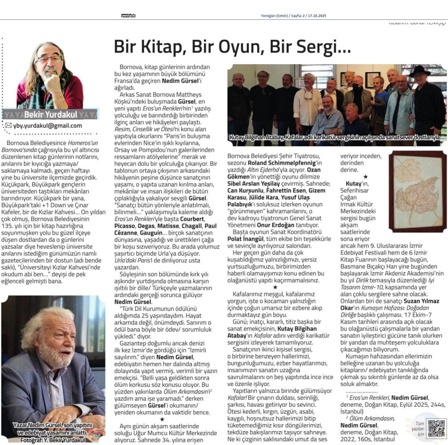 Bir Kitap, Bir Oyun, Bir Sergi