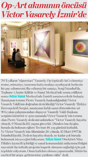 Op-Art akımının öncüsü Victor Vasarely İzmir'de