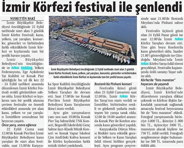 İzmir Körfezi festival ile şenlendi