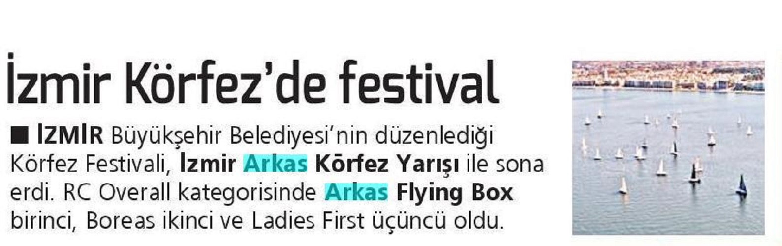 İzmir Körfez' de Festival