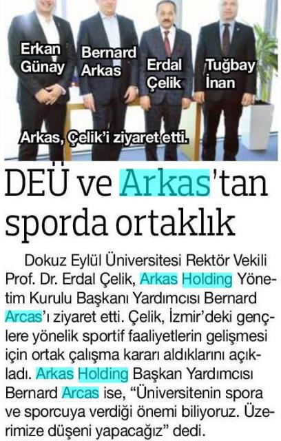 DEU ve Arkas'tan sporda ortaklık