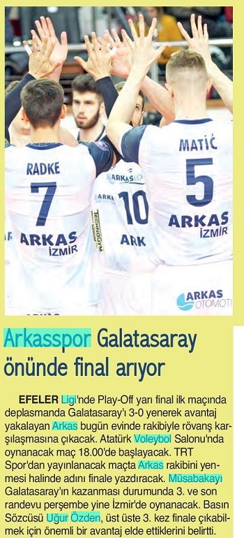 Arkasspor Galatasaray önünde final arıyor