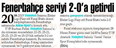 Fenerbahçe seriyi 2-0'a getirdi