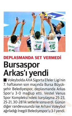 Bursaspor Arkas'ı yendi