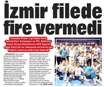 İzmir filede fire vermedi