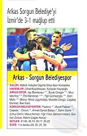 Arkas Sorgun Belediye'yi İzmir'de 3-1 mağlup etti
